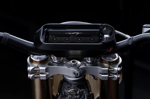 +100 Ride modes The Stark VARG is equipped with an Android Stark phone that allows you to customize the bike, adjusting the power curve, engine braking, flywheel effect and traction control, to make the perfect bike for every rider and track.